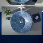 Umywalka częściowo wpuszczana z szamotowej glinki w różnych wykończeniach Made in Italy - Capatosta Viadurini