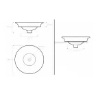 Umywalka częściowo wpuszczana z szamotowej glinki w różnych wykończeniach Made in Italy - Capatosta Viadurini