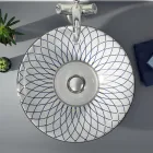 Umywalka częściowo wpuszczana z szamotowej glinki w różnych wykończeniach Made in Italy - Capatosta Viadurini