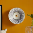 Umywalka częściowo wpuszczana z najwyższej jakości francuskiej porcelany - Pausa Viadurini