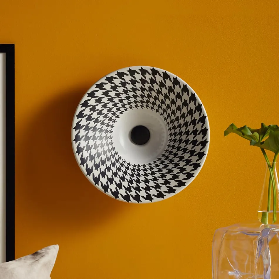 Umywalka częściowo wpuszczana z najwyższej jakości francuskiej porcelany - Pausa Viadurini