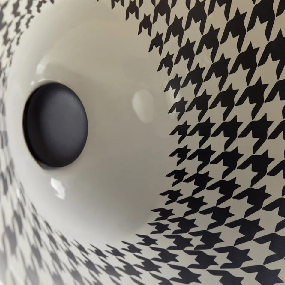 Umywalka częściowo wpuszczana z najwyższej jakości francuskiej porcelany - Pausa Viadurini