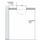 Undermount zlew w glinie ognia i złota ręcznie we Włoszech, Morza Egejskiego Viadurini