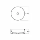 40 cm okrągła umywalka w kolorze białym lub ceramicznym Leivi Viadurini