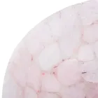 Umywalka okrągła nablatowa  z różowego kwarcu Paloma Viadurini