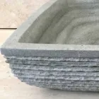 Zaprojektuj umywalkę z zielonego blatu w kamieniu Hilda Viadurini