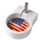 Umywalka / zawieszenie wykonane z blatu we Włoszech Tor Viadurini