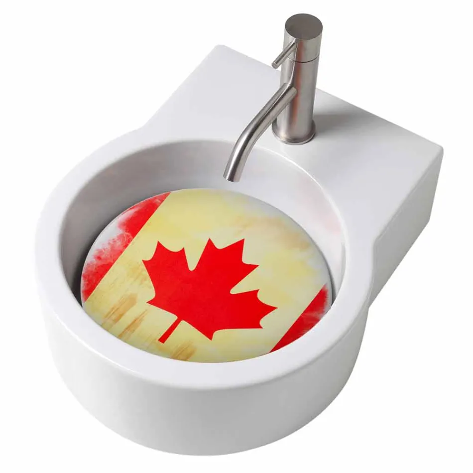 Umywalka / zawieszenie wykonane z blatu we Włoszech Tor Viadurini