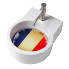 Umywalka / zawieszenie wykonane z blatu we Włoszech Tor Viadurini