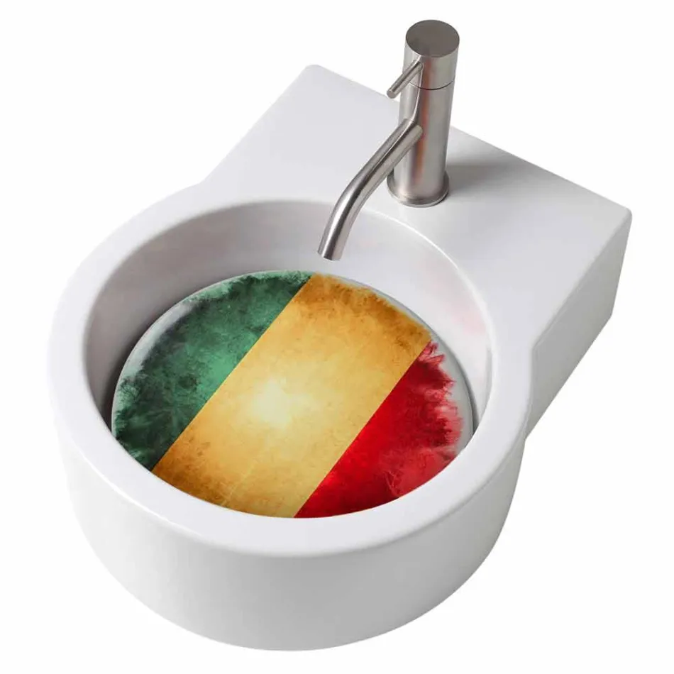 Umywalka / zawieszenie wykonane z blatu we Włoszech Tor Viadurini