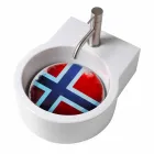 Umywalka / zawieszenie wykonane z blatu we Włoszech Tor Viadurini