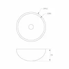 Okrągły wolnostojący zlew Donnas Viadurini