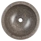 Okrągła umywalka nablatowa z ręcznie robionego marmuru, Bucine Viadurini