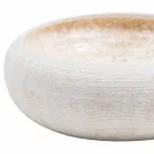 Okrągła stojąca umywalka wykonana z białego marmuru, Bucciano Viadurini