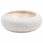 Okrągła stojąca umywalka wykonana z białego marmuru, Bucciano Viadurini