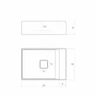 Designowa umywalka nablatowa produkowana we Włoszech, Lavis Viadurini