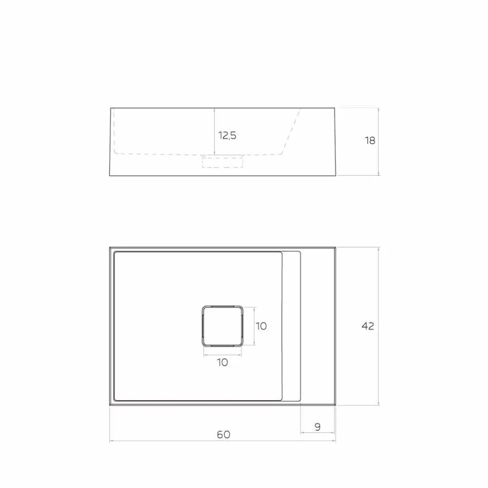Designowa umywalka nablatowa produkowana we Włoszech, Lavis Viadurini