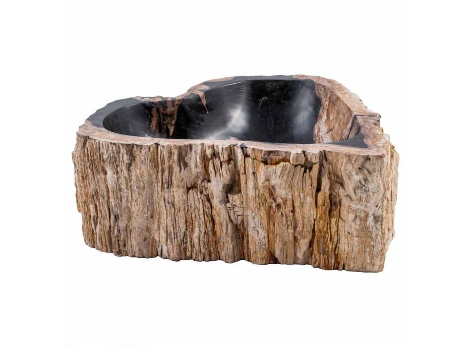 Umywalka stojąca z drewna kopalnego, Neirone Viadurini