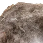 Ręcznie robiona umywalka nablatowa z zadymionego kamienia kwarcowego, Vigasio Viadurini