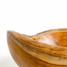 Nowoczesna umywalka stojąca w naturalnym drewnie tekowym Vigevano Viadurini