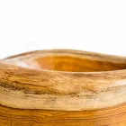 Nowoczesna umywalka stojąca w naturalnym drewnie tekowym Vigevano Viadurini