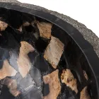 Umywalka nablatowa wykonana ręcznie z kamienia rzecznego, Palizzi Viadurini