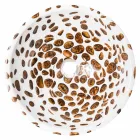 Nowoczesna okrągła umywalka nablatowa wykonana z żywicy, Bussi Viadurini