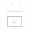 Designowa umywalka nablatowa produkowana we Włoszech, Lavis Viadurini