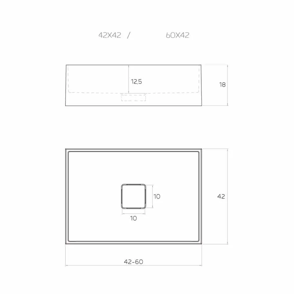 Designowa umywalka nablatowa produkowana we Włoszech, Lavis Viadurini