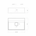 Nowoczesna umywalka nablatowa wykonana we Włoszech, Lavis Viadurini