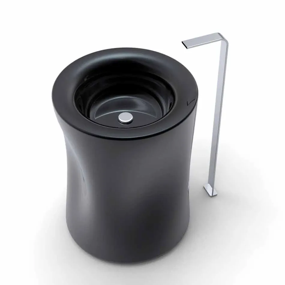 Nowoczesna umywalka wolnostojąca z kolumną produkowaną we Włoszech, w Syracuse Viadurini