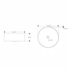 Zaprojektuj blat biały zlew żywiczny z centralnym odpływem - Moris Viadurini