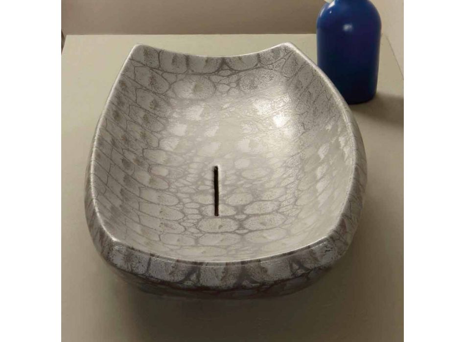 Umywalka ceramiczna Laura wykonana we Włoszech Viadurini