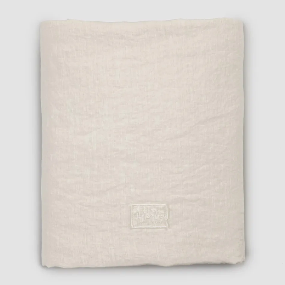 Podwójne prześcieradło z czarnym lnem, masłem lub starą kredą – Fiumano Viadurini