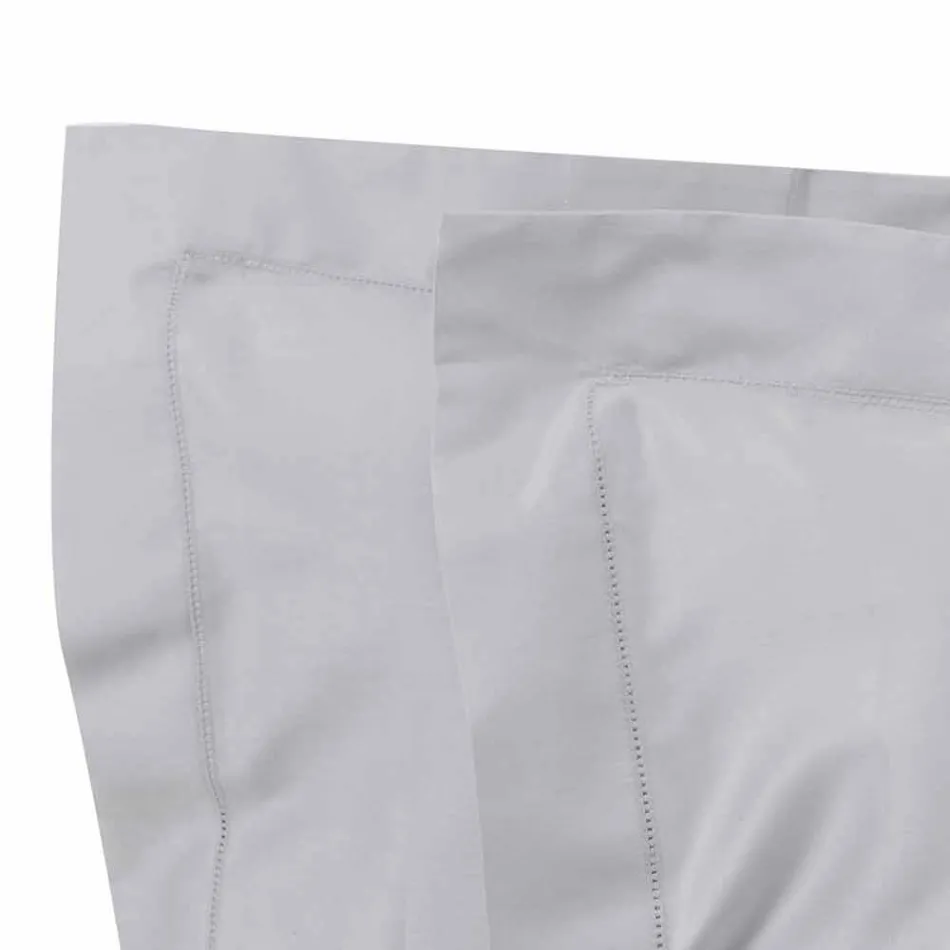 Prześcieradła w jednolitym kolorze w satynie bawełnianej do łóżka podwójnego - hibiskus Viadurini