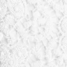 Wysokiej jakości białe prześcieradło lniane z koronką do łóżka podwójnego - Fiumana Viadurini