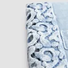 Podwójne prześcieradło z lnu z koronką Poema, 3 wykończenia – Dulcis Viadurini