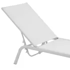 Leżaki ogrodowe z malowanego aluminium i tkaniny, 2 sztuki - króliczek Viadurini