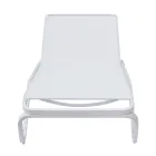 Leżak ogrodowy Solaya 194x65 cm z aluminium i tkaniny tekstylnej Viadurini