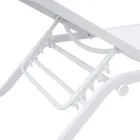 Leżak ogrodowy Solaya 194x65 cm z aluminium i tkaniny tekstylnej Viadurini