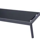 Leżak ogrodowy aluminiowy 205x76 cm z poduszką - Tessara Viadurini