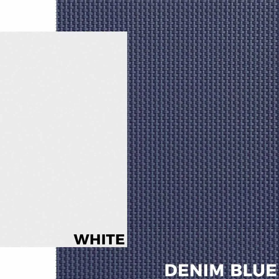 Zewnętrzny leżak z aluminium z kółkami i podłokietnikami Nowoczesny design - Carmine Viadurini