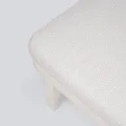 Leżak zewnętrzny z aluminium i tkaniny na kółkach - Solaria Viadurini