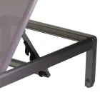 Leżak zewnętrzny wykonany z anodyzowanego aluminium i tekstylenu - Block Viadurini