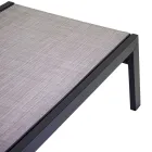 Leżak zewnętrzny wykonany z aluminium i tekstylenu z 2 kółkami - Kostium Viadurini