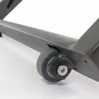 Rozkładany leżak na zewnątrz z aluminiowymi i tekstylnymi kółkami - Jewel Viadurini