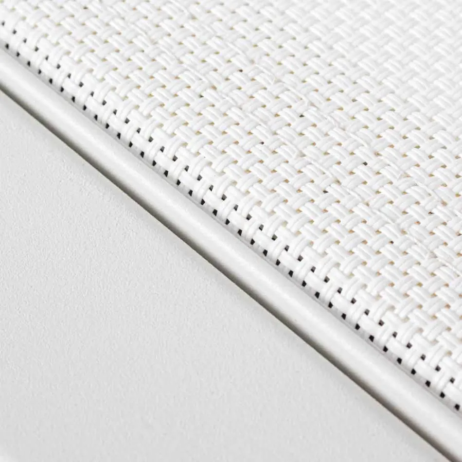 Rozkładany leżak na zewnątrz z aluminiowymi i tekstylnymi kółkami - Jewel Viadurini