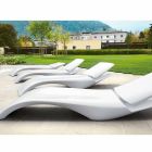 Zaprojektuj leżak ogrodowy szezlong z białego plastiku - Zoe od Mayyour Viadurini