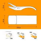 Zaprojektuj leżak ogrodowy szezlong z białego plastiku - Zoe od Mayyour Viadurini