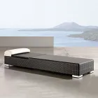 Leżak ogrodowy z ręcznie tkanego technorattanu - Experia Viadurini